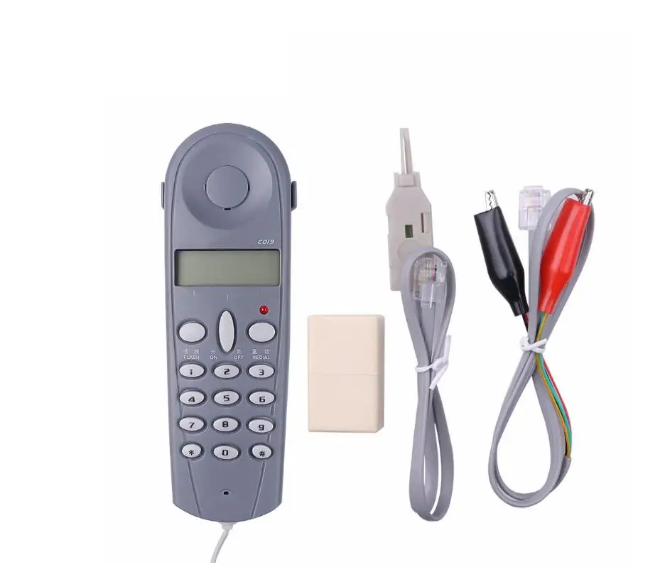 Professional Phone Test Dual System Telephone Tester Lineman Tools Cable Set 