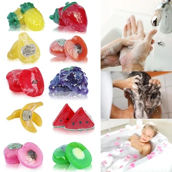 

New Mask Natural Handmade Whitening Soap Fruits Extract Whitening Reduce Dark Spot White Skin Fast Bright Genuine
