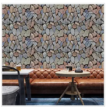 

YOUKER waterproof 3DPVC three-dimensional simulation stone self-adhesive warm bedroom living room background wall decoration wal