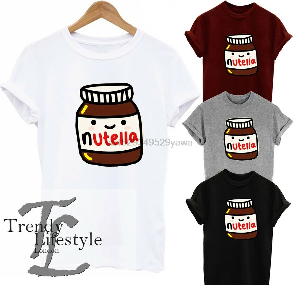С изображением шоколадной пасты NUTELLA фундука принт Забавный художественная