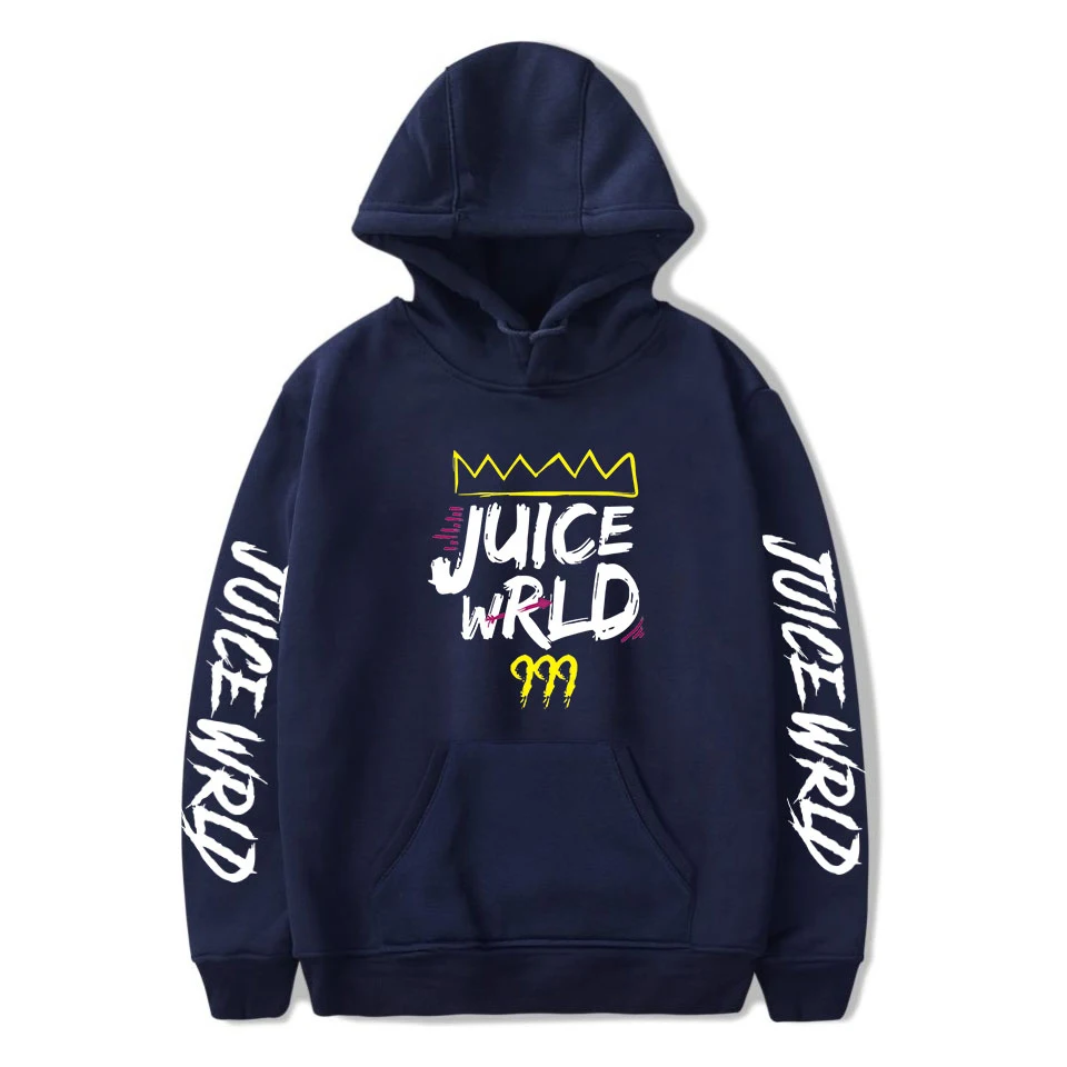 Новые толстовки с принтом Juice WRLD для мужчин и женщин, толстовки с капюшоном в стиле хип-хоп, модные повседневные худи Juice WRLD для мальчиков и девочек, белые пуловеры