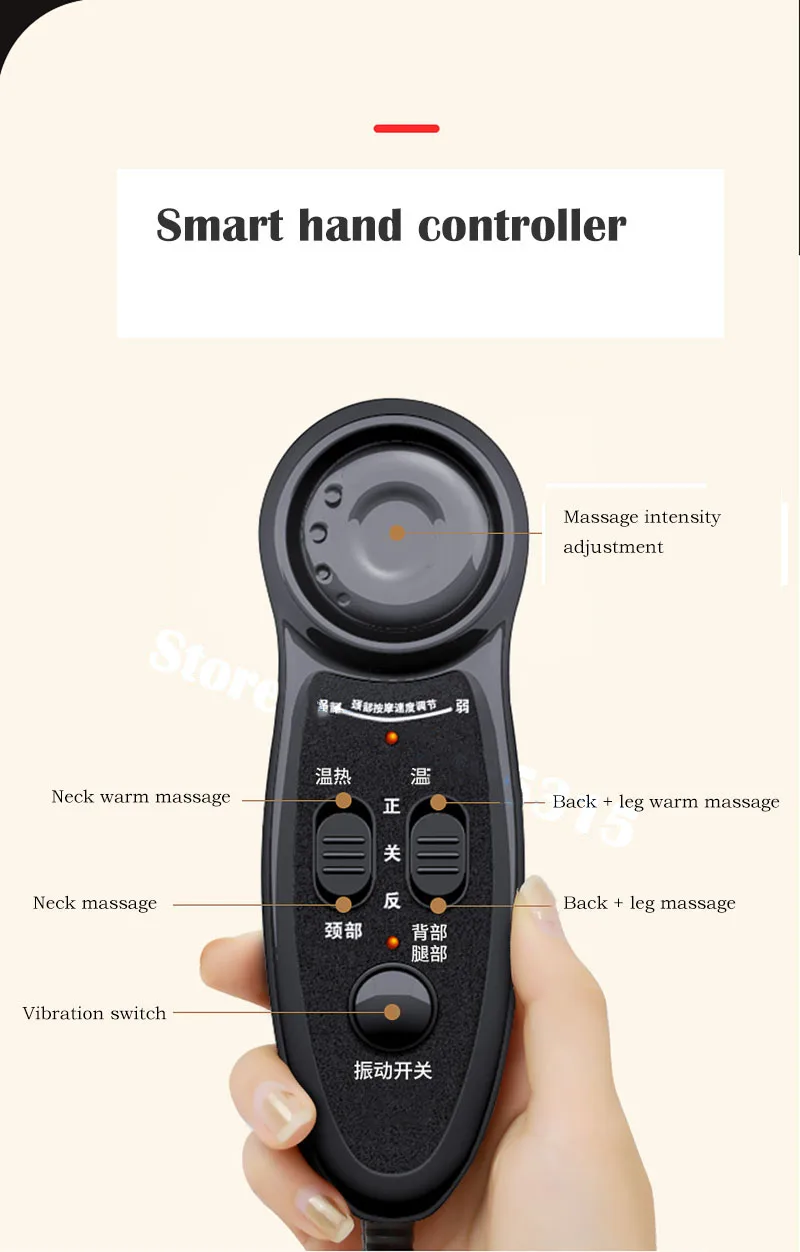 Neck Shoulder Cervical massage cushion chair Full body massage cushion shiatsu Electric shiatsu massager