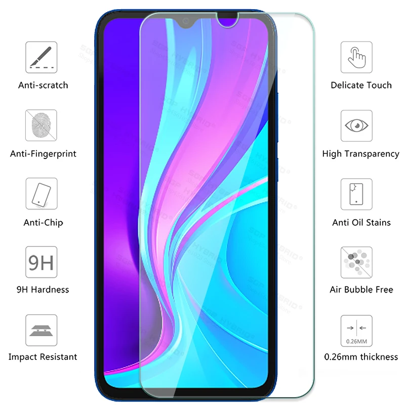 2Pcs Protective Glass on For Xiaomi Redmi 9C NFC Screen Protector For Mi Redmi 9c 9 c c9 redmi9c NFC 9cnfc HD Sklo Shield 6.53" phone cases for xiaomi