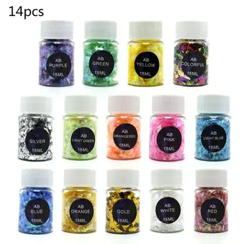 

Colorful Shell Paper Sugar Broken Pieces Nail Art Decor Jewelry Filling Material 83XF