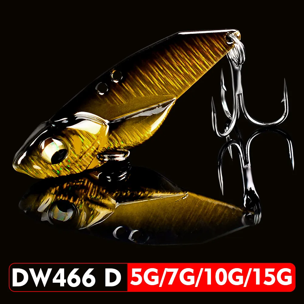 Sunlure VIB 6pc 3D глаза плавающие 5g-7g-10g-15g ложка картина жесткая приманка для рыбалки рыболовные снасти тройной крючок