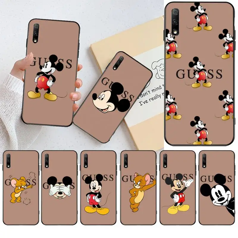

HPCHCJHM guess what mouse Newly Arrived Black Cell Phone Case for Huawei Honor 30 20 10 9 8 8x 8c v30 Lite view pro