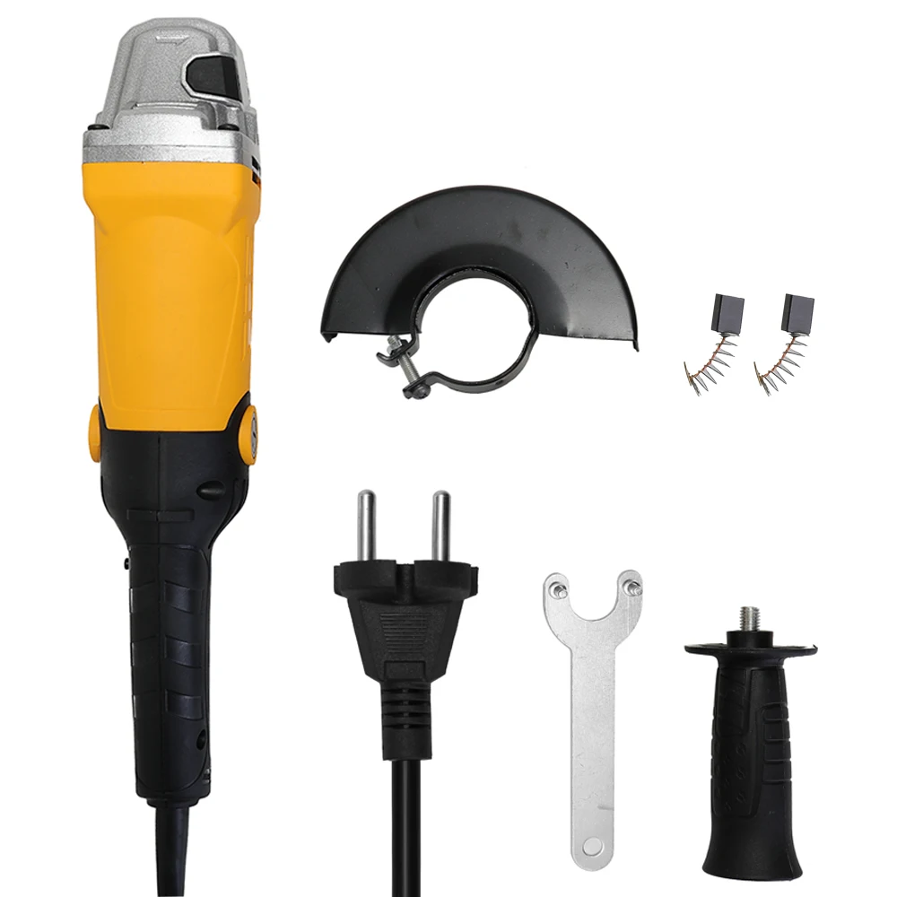 Unadjustable speed Портативная электрическая угловая шлифовальная машина 220 В 800 Вт 50 Гц, бытовая полировальная машина, многофункциональные шлифовальные и режущие машины - Цвет: Unadjustable speed