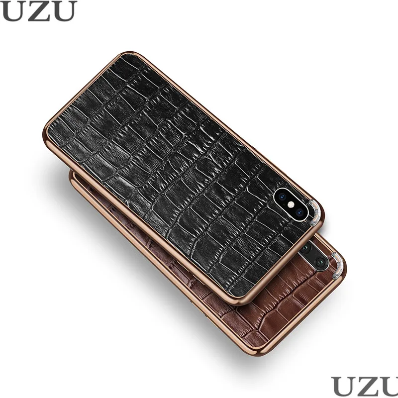 Чехол из натуральной крокодиловой кожи для iphone 6 6S 7 8 Plus X XR с металлической рамкой, матовый чехол для iphone 11 Pro XS Max etui