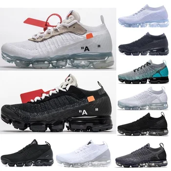 

2020 Classic Off-W Fly 1.0 2.0 3.0 Knit Flagship Shoes Men Vapors Women Triple White Black Grey Knitting Trainer Sneaker