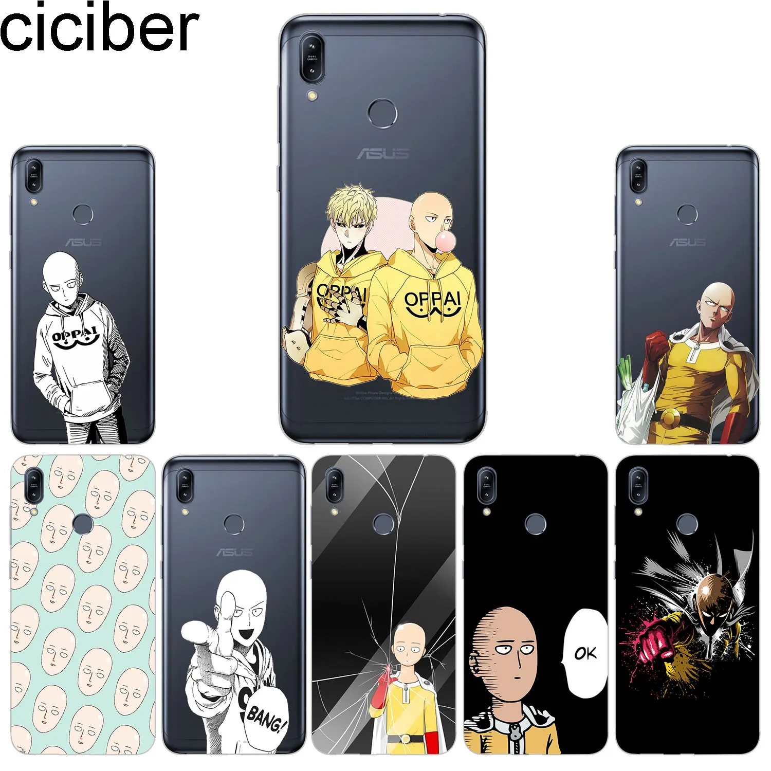 

ciciber Phone Cases For ASUS Zenfone Max Pro (M1) (M2) Case TPU Back Cover ZB601KL ZB602KL ZB631KL ZB633KL ZB555KL One Punch Man