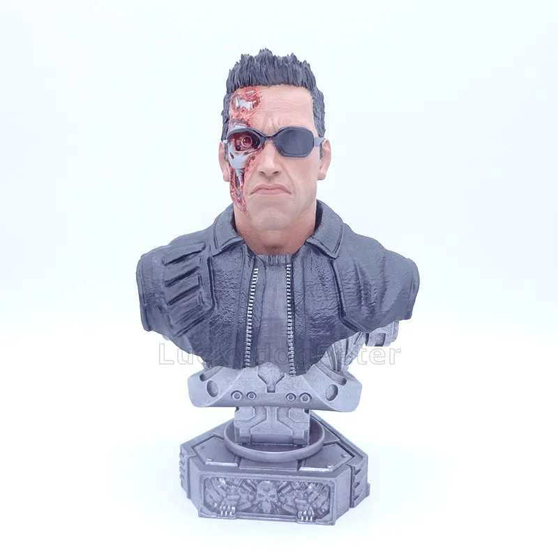 

Terminator T800 Bust Resin Action Figure 1/4 scale painted figure Battle Damaged Ver. Terminator T800 Resin figure Garage Kit