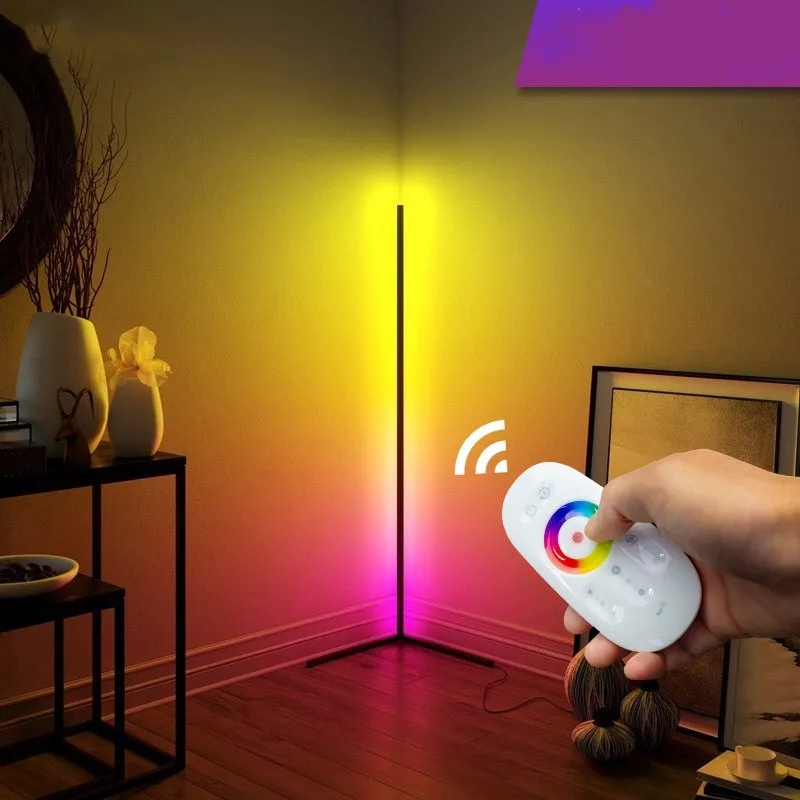 4pcSmartWifiBluetoothLedCornerLamp142cmRGBIndoorLEDFloor