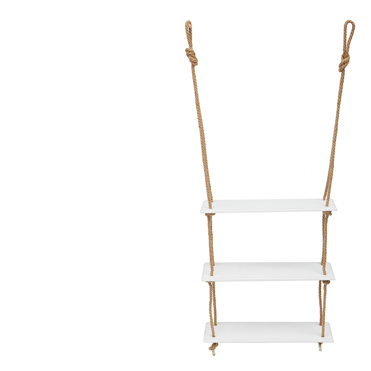 white 3 tier 3/2/1 яруса деревенский твердой древесины подвесная полка качели плавающий настенная стойка для хранения джутовая веревка в виде книжной обложки Дисплей декоративные настенные полки - Цвет: white 3 tier