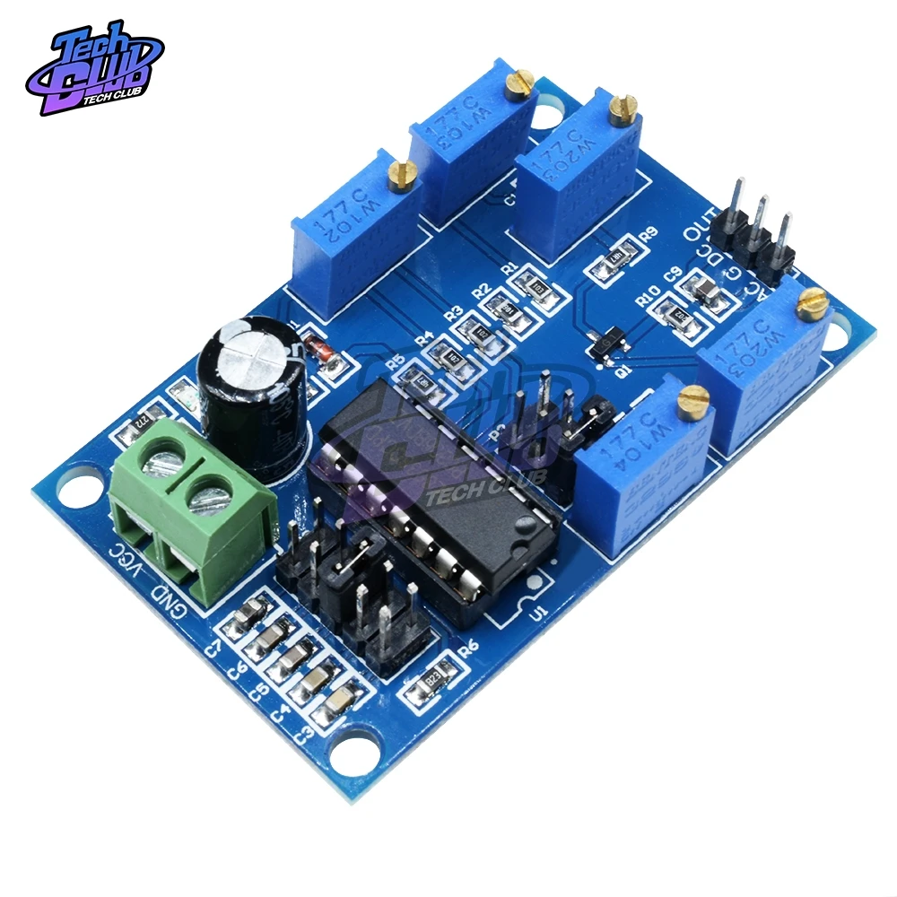 ICL8038 генератор сигналов средней/низкой частоты 10 Гц-450 кГц треугольный/прямоугольная/Синусоидальная волна генератор сигналов модуль 12V 15V