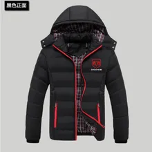 Зимняя толстовка на молнии с логотипом Dodge, повседневная куртка на молнии с капюшоном, одежда высокого качества, мужской пуховик с принтом