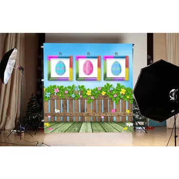 

kids Easter day backdrops backgrounds 2020 garden cartoon photo backdrops for photography Studio video props fotografia GE-135