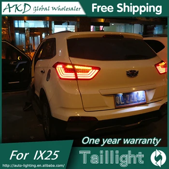 

Car Styling tail lights for Hyundai ix25 Creta 2014-2016 taillights LED Tail Lamp rear trunk lamp cover drl+signal+brake+reverse