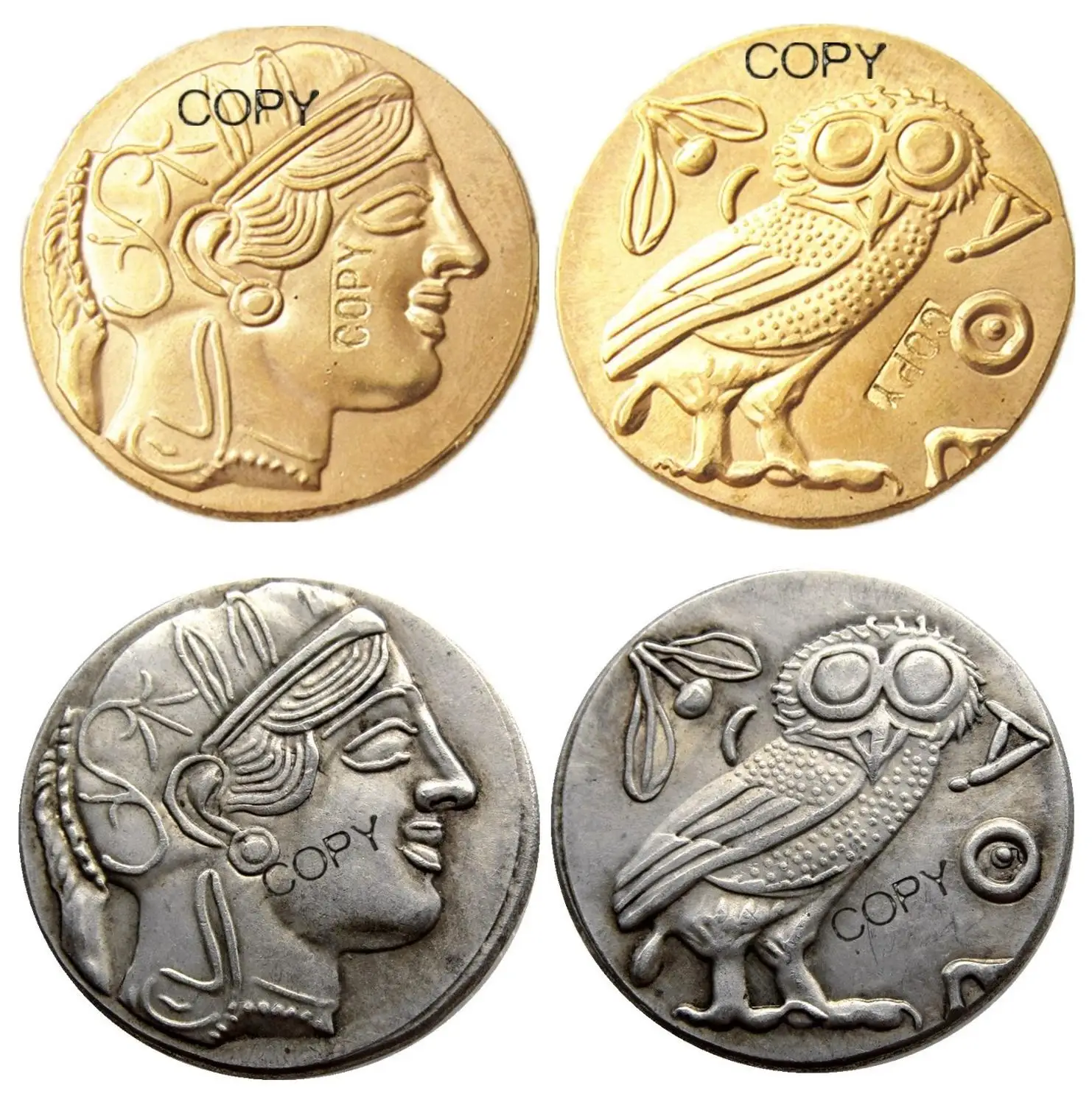 G(04) древние Афины греческое серебро Drachm - Atena Греция Посеребренная/позолоченная