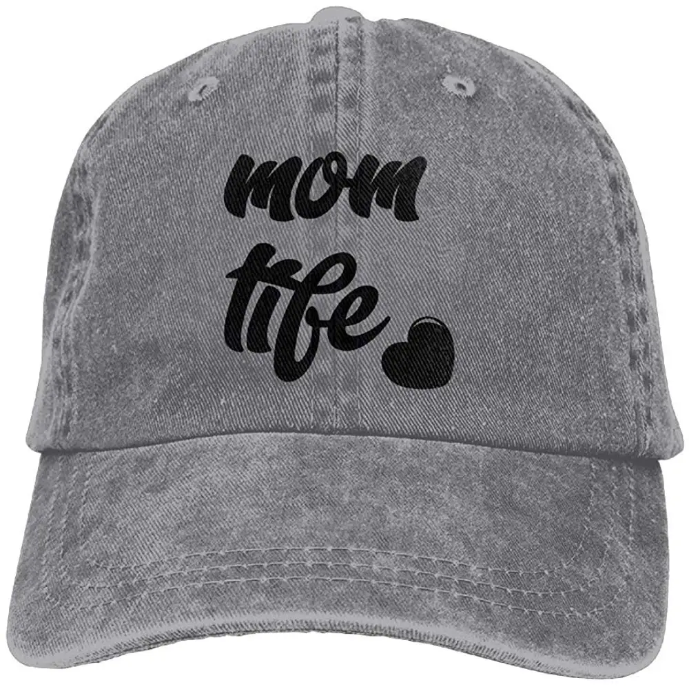Мама Жизнь Сердце взрослых Регулируемый деним хлопок папа шляпа бейсболки