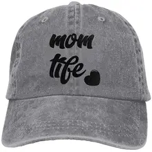 Мама Жизнь Сердце взрослых Регулируемый деним хлопок папа шляпа бейсболки