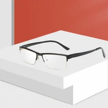 

207 Optical Eyeglasses Frame for Men Eyewear Prescription Glasses Half Rim Man Spectacles Alloy Frame Eyeglasses