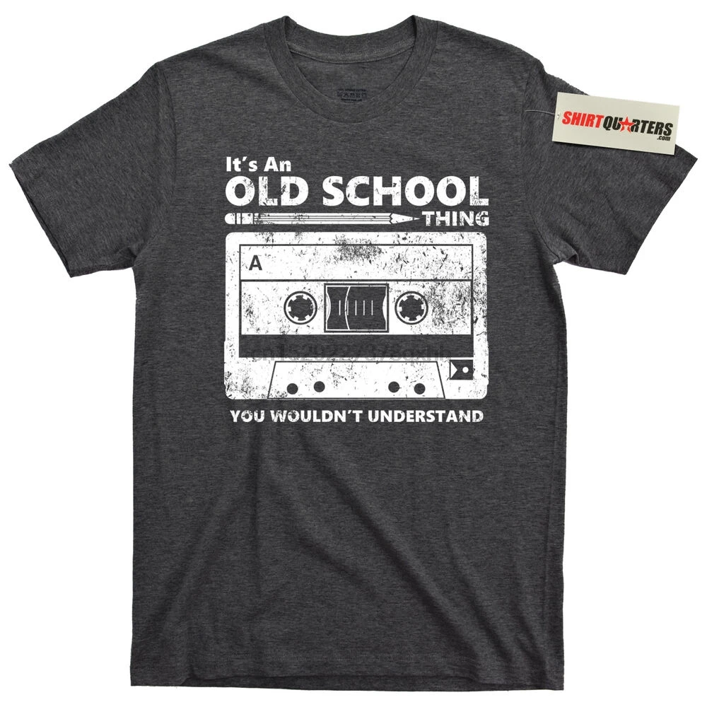 2019 Moda Cassetta Uomo Camiseta Rétro Ni 80 Classico Música Vecchia Scuola Audi - Foto 4