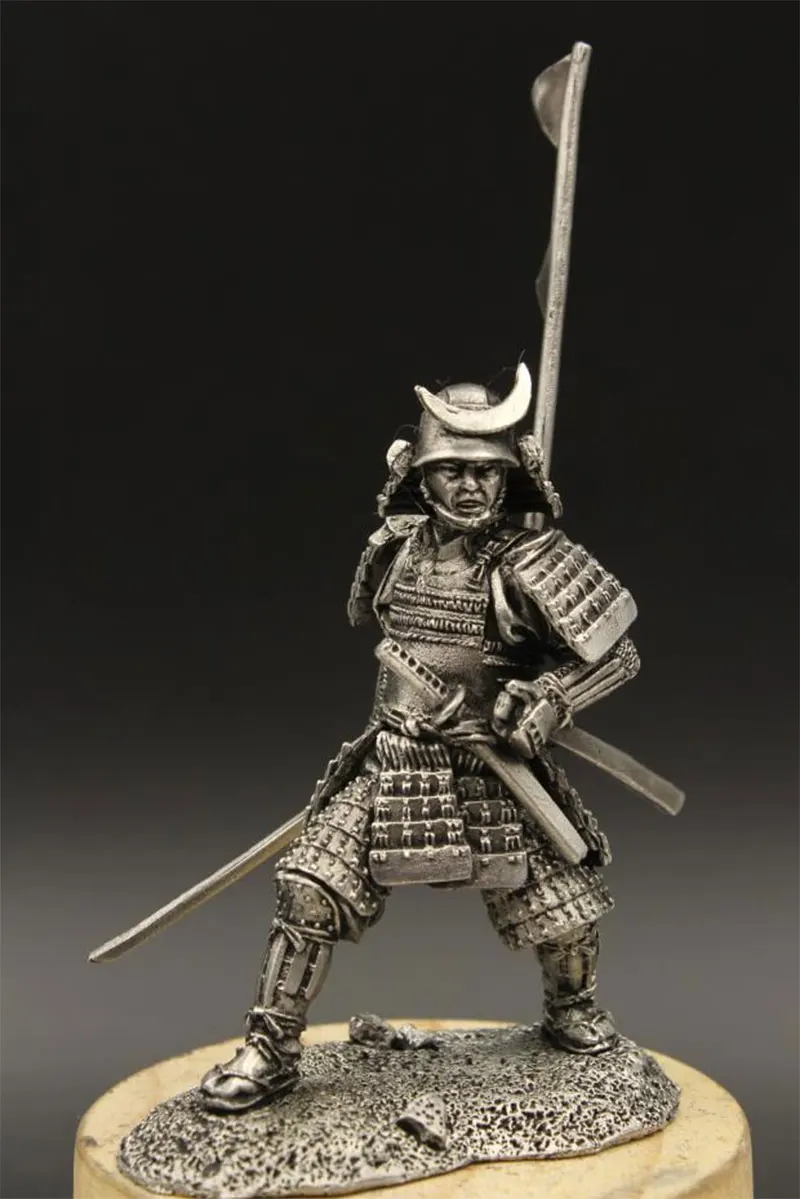 Details about  / Knight toy soldier Samurai warriors metal sculpture Tin 45mm miniature figurine