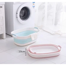 Нескользящая Ванна, портативная складная детская Ванна для питомцев, домашняя пластиковая раковина, Прачечная, ванна для путешествий, утолщенная раковина, ванна для хранения