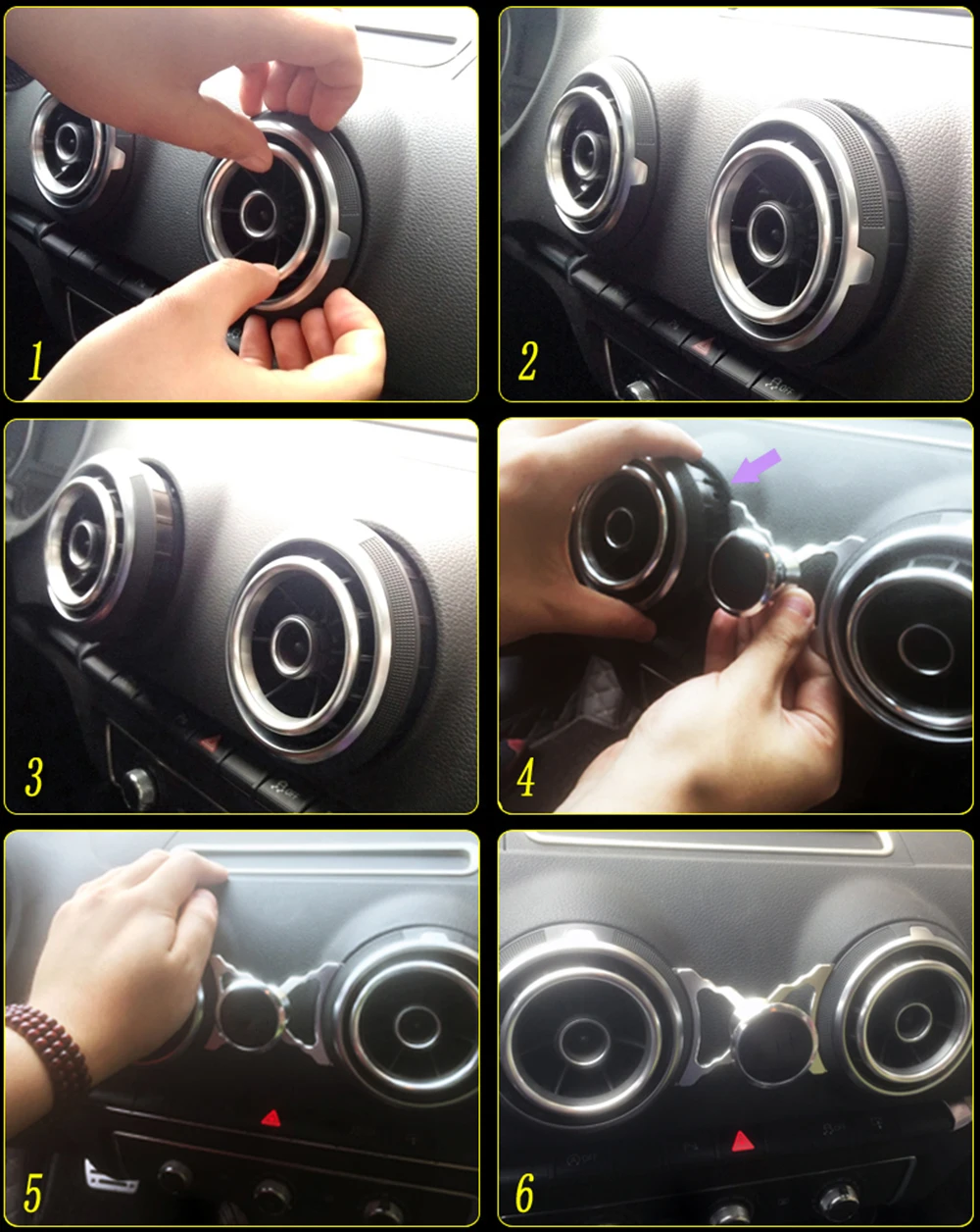 Soporte Magnético Para Teléfono Audi A3 8P: Soporte Para Ventilación