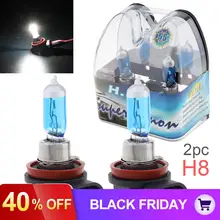 2 шт./лот, 12 В, H8, 35 Вт, 6000 К, белый светильник, супер яркий автомобильный ксеноновый галогенный светильник, авто передний головной светильник, противотуманный светильник, лампа