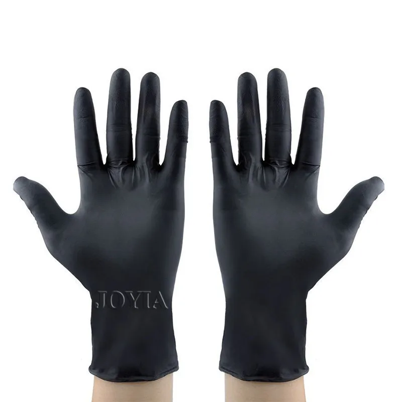 Disposable Gloves Black Home Work Gardening Painting Protective Vinyl Nitrile Gloves Latex Free Adult Child Kids XS S M 100pcs disposable gloves,nitrile gloves,protective gloves,safety gloves,garden work gloves,horticultural gloves