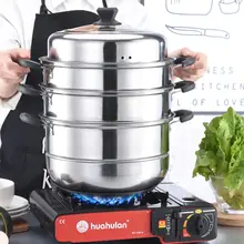 Двойной бойлер Пароварка суп тушеный горшок кухонная посуда нержавеющая сталь Кастрюля со спуском пара антипригарная сковорода газовая, индукционная плита