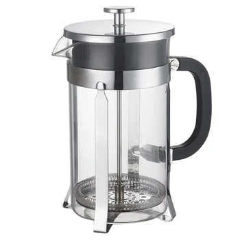 

French Press Coffee Maker with 1000ml Large Capacity, Heat Resistant Household Hand Coffee Maker for 5-8 Peolple Use New