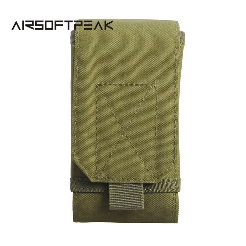 AIRSOFTPEAK 600D тактические Спортивные сумки Molle 5,5 дюймов поясные сумки для охоты и пеших прогулок EDC сумка для мобильного телефона сумка для аксессуаров