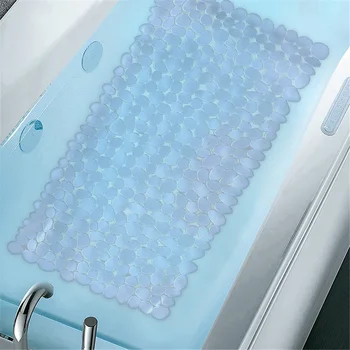 

70x36cm Bathroom Mat PVC Non-Slip Shower Bath Mat Suction Cups Floor Bathtub Foot Pad For Home Hotel SAP Safety Anti-Slip