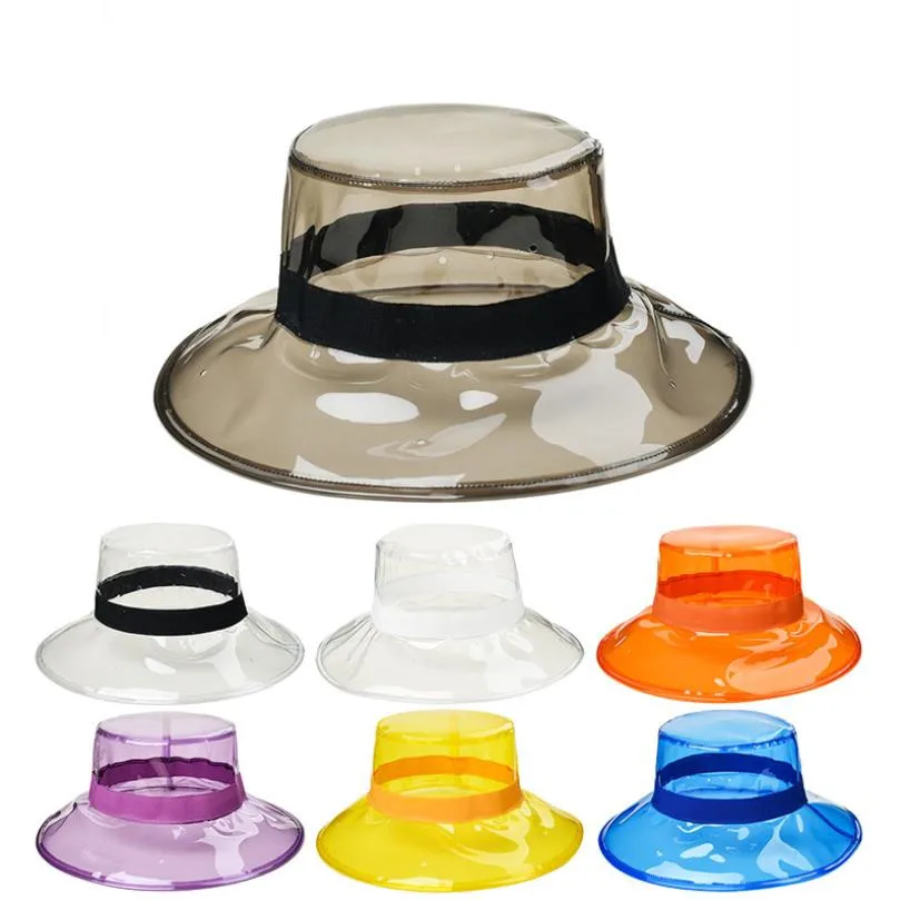 2020 Summer Solid Transparent Bucket Hat Women Caps Girls Gorras Ladies