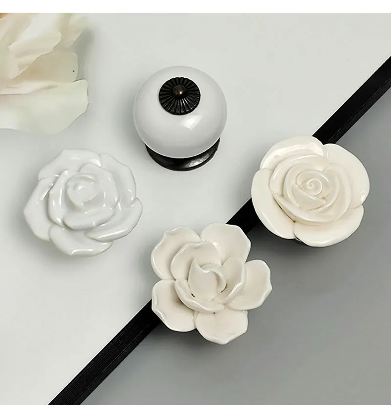 alças porta do armário rosas armário puxa