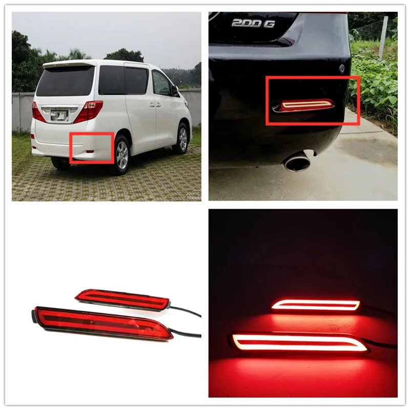 

EXTERIOR LED ALARM LIGHTS REAR AUTO BRAKE LIGHTS REAR FOG BRAKE LAMPS FIT FOR REIZ CAMRY VERSO ALPHARD AVALON INNOVA SIENNA
