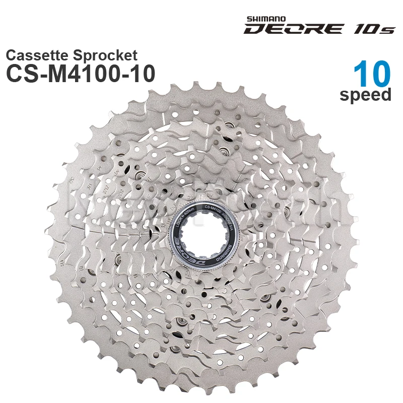 Rat Bikes Rotterdam // De SHIMANO DEORE CS-M4100 10-speed cassette biedt een uitgebreid scala aan versnellingsopties voor een soepele en nauwkeurige schakelervaring // Fietsenwinkel Rotterdam // Urban Fietsen
