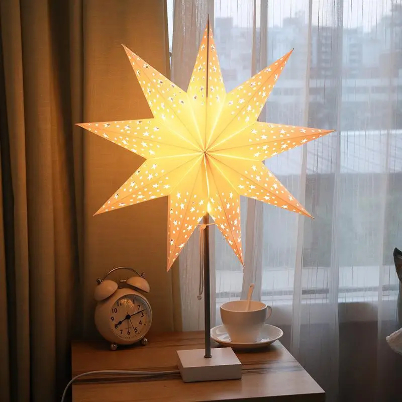

HobbyLane 220V LED Five Pointed Star Shape Night Light Home Bedroom Decoration European Regulation