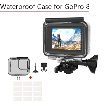 

Diving Waterproof Case Underwater Protector Cover Anti-fog Film for GoPro Hero 8 Protective Housing Shell Camera Accessories