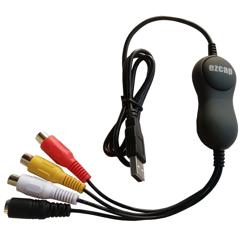 MAC Vide карта захвата конвертирует видео в ПК из старого VHS DVD видеокамеры Hi8 USB2.0