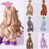 Adollya BJD Doll Accessories Curls Wigs Hair for Dolls Hair Row DIY High-Temperature Tress for Dolls Hair 15*100cm 1