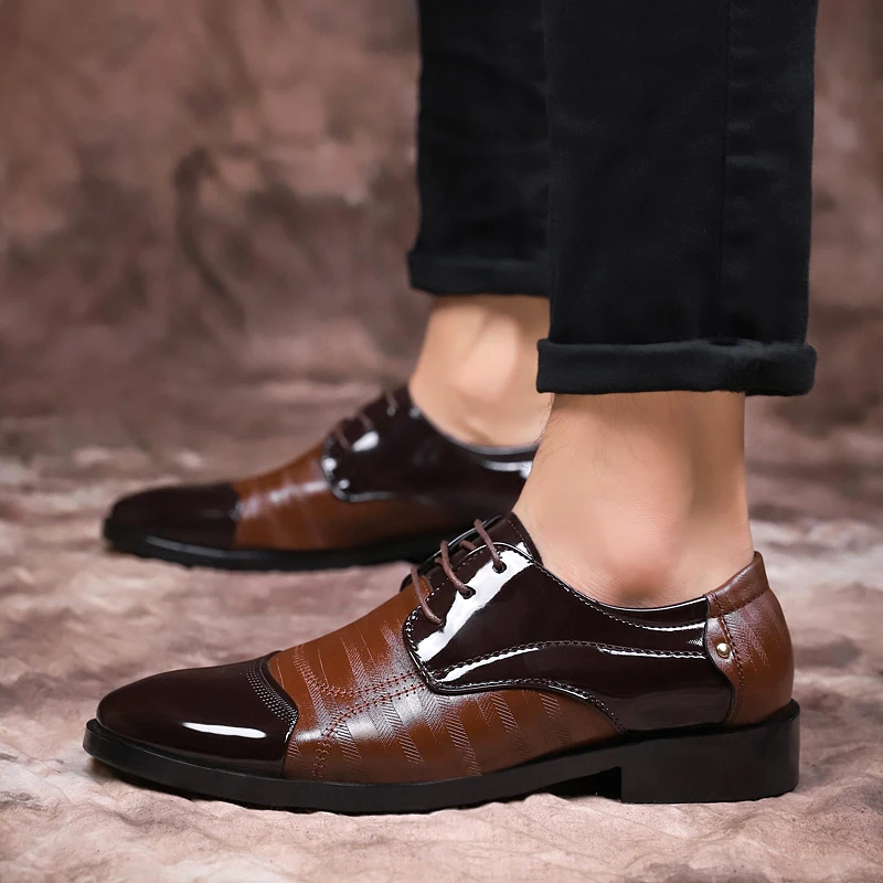 2020 Men Formal Shoes High-quality Leather Men Business Shoes Comfortable Breathable Men Driving Shoes Brand Zapatos De Hombre