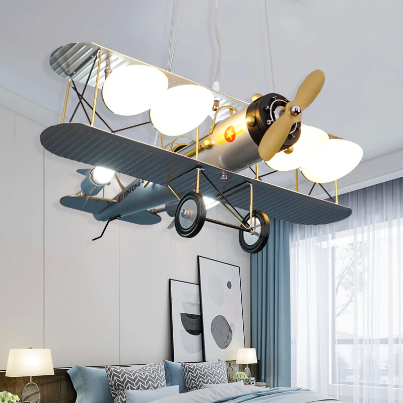 Boy kids bedroom decorative airplane dining room led ceiling lamps pendant lights indoor lighting interior lamp | Освещение