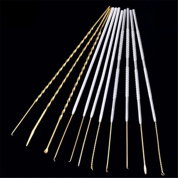 

1set Ear Pick Wax Removal Curette Ear Scoop Spoon Earwax Stainless Steel Clean Tool Accessories