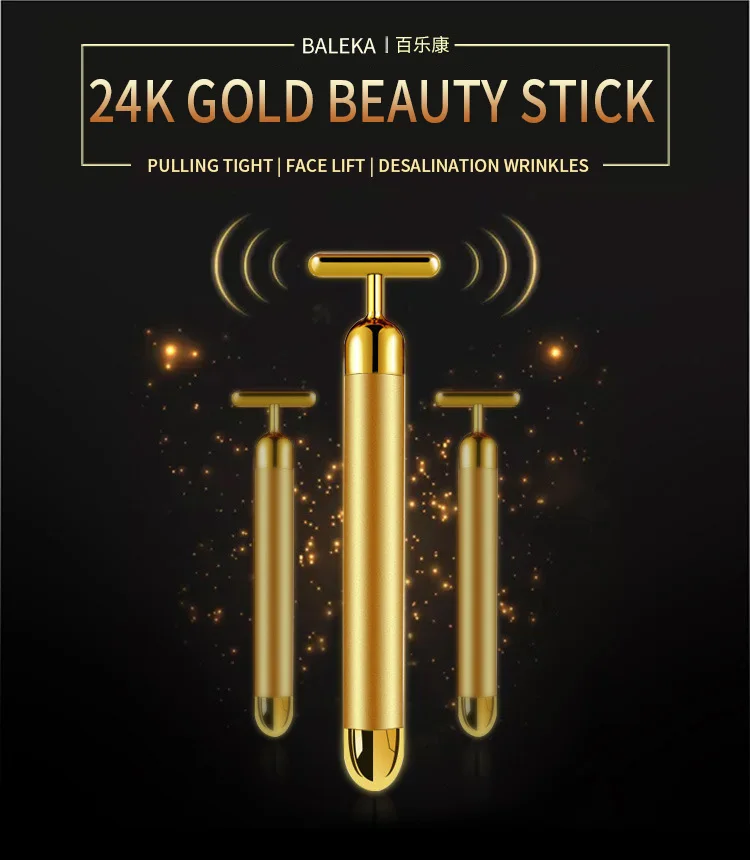 Electric Beauty Stick 24K Gold Women Beauty Massage Stick 2019 Hot