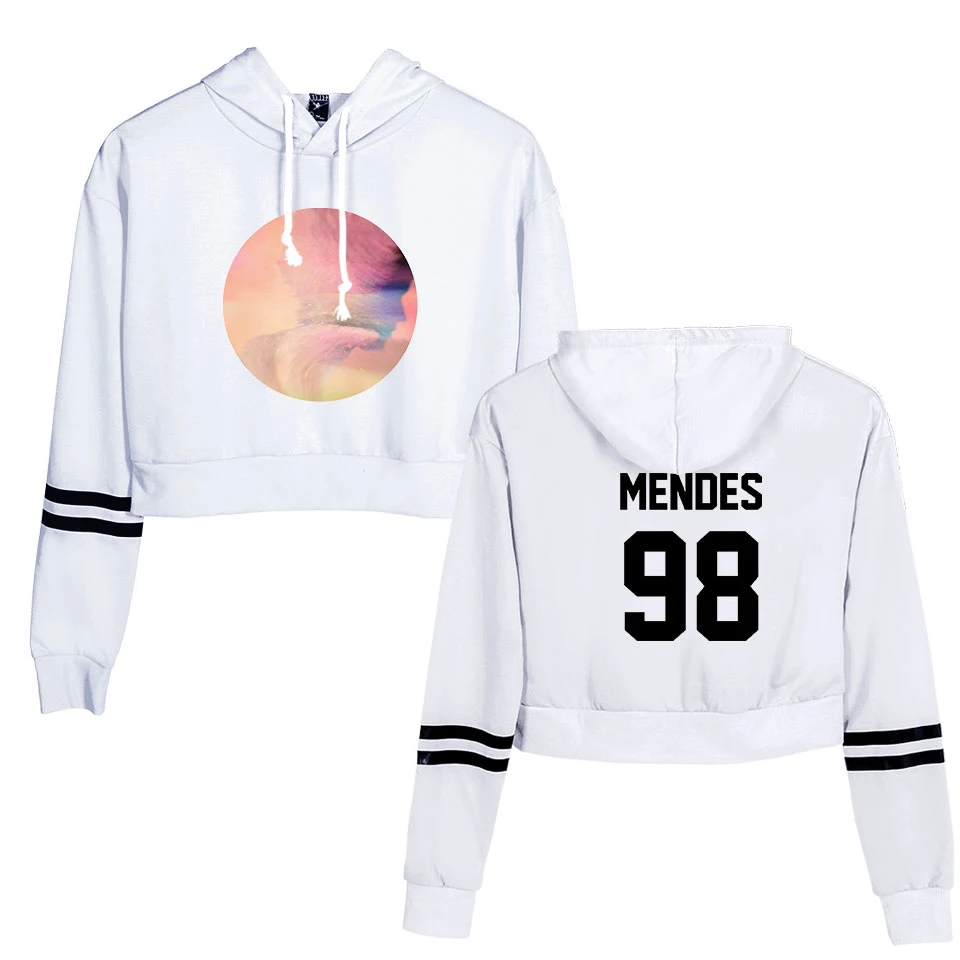Поп-музыка Shawn Mendes сексуальный пупок Hoodeis для женщин Senorita Camila Cabello Толстовка Harajuku Shawn Mendes Kawaii толстовки