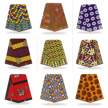 

New Arrival African Wax Veritable Printed Fabric Wax 100% Cotton 6yards High Quality for African Woman Dress