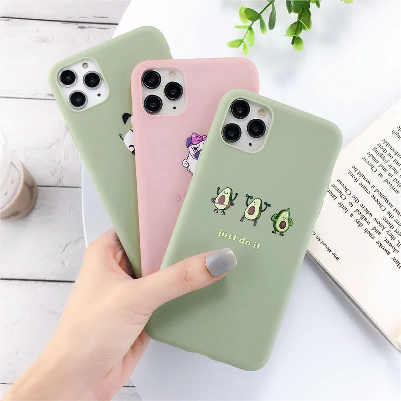 Силиконовые чехлы для телефонов iPhone 11 Pro SE 2020 X XR XS Max 8 7 6 6s Plus 5s Avocado Waves Cactus мягкая